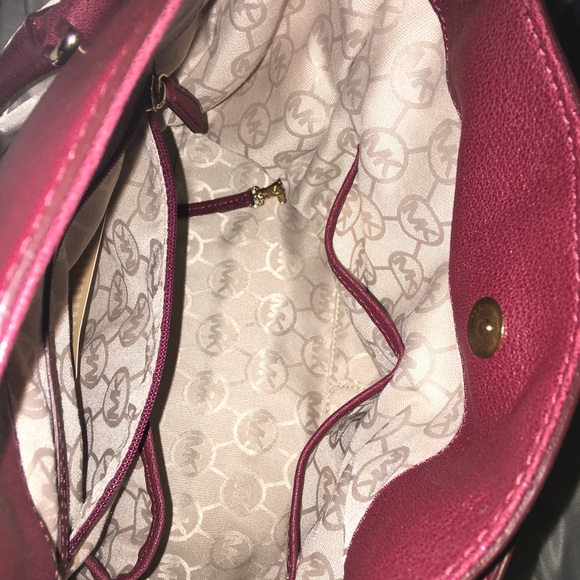 NWT Michael Kors Hamilton Large in Claret - Picture 5 of 12